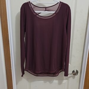 Lululemon Athletica Plum Long Sleeve Top